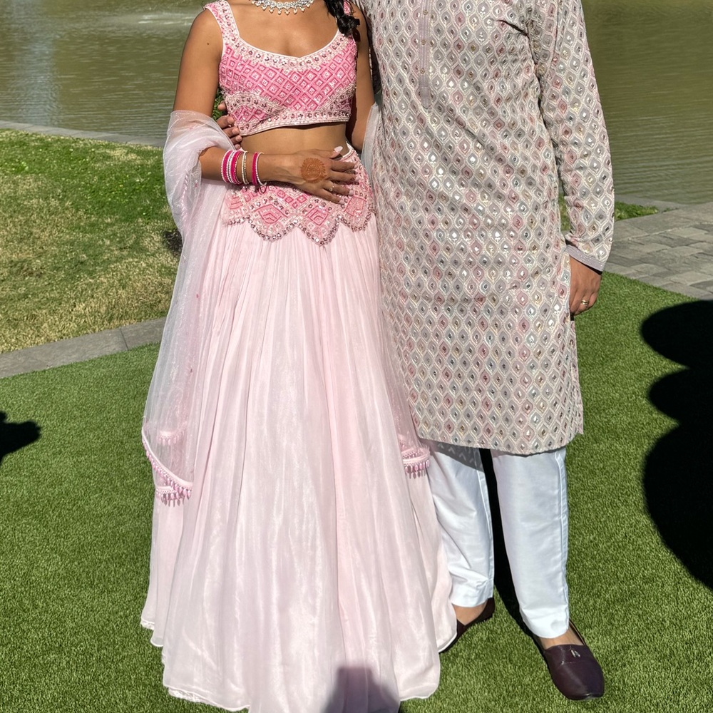 Light pink lehenga - Picture 4 of 4